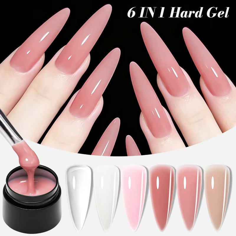 MEET ACROSS 6 IN 1 Hard Quick Building Extension Gel, Glänzend - Bild 2