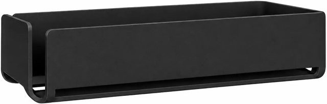 Radius Design Duschablage aus Aluminium in Schwarz, rostfrei, selbstklebend, Breite: 30 cm - Bild 1