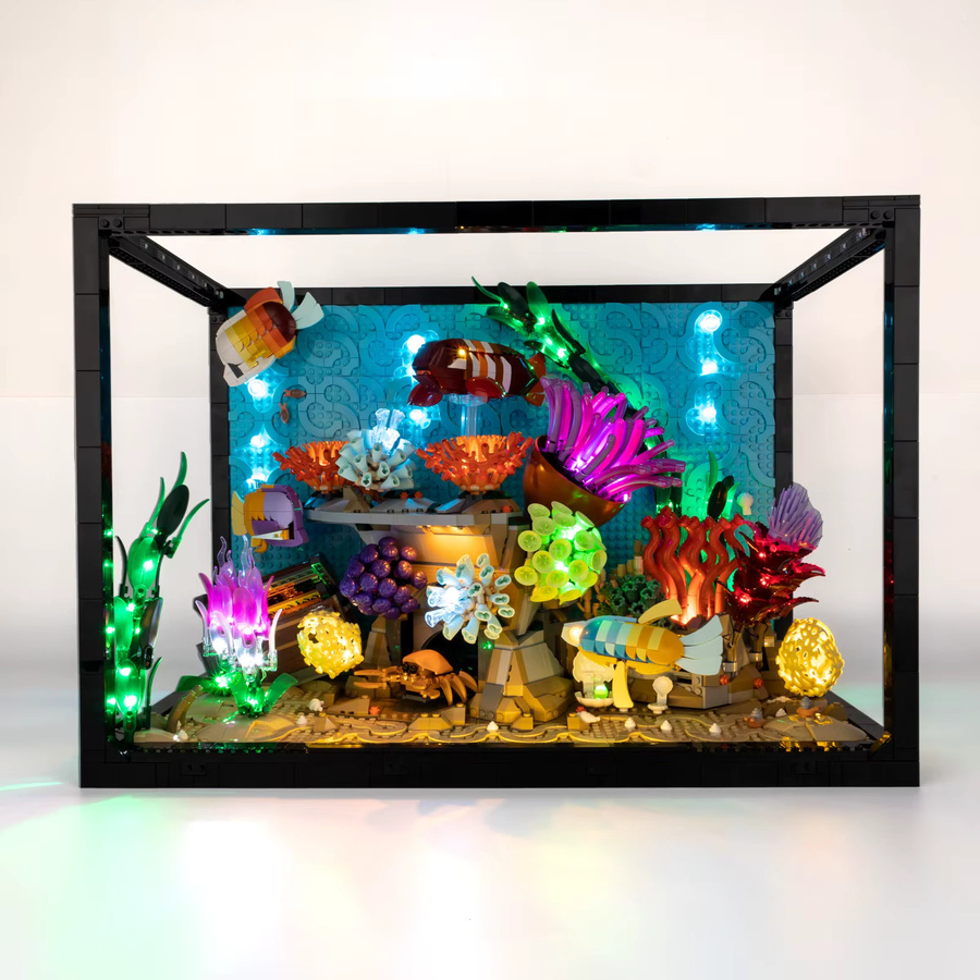 Kyglaring LED-Lichtset RGB Multicolor für Lego Tropical Aquarium 10366 Dekorationslampe aus Kunststoff - Bild 3