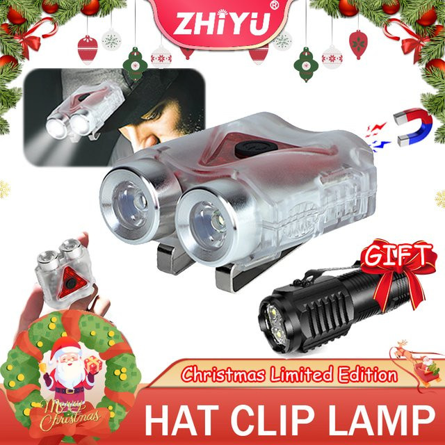 ZHIYU Mini LED Taschenlampe mit USB-Ladefunktion und Clip für Outdoor, Camping und Angeln - Bild 1