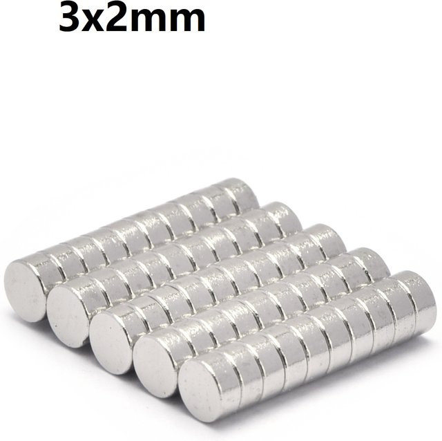 Runde Mini-Magnete 3 x 2 mm für Aufkleber, Büro und Kühlschrank - Bild 1