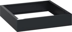 C + P Möbelsysteme Unterbau aus Stahl in Schwarzgrau RAL 7021 mit 100 mm hohem Sockel B/T/H: 50 x 50 x 10 cm - Bild 1