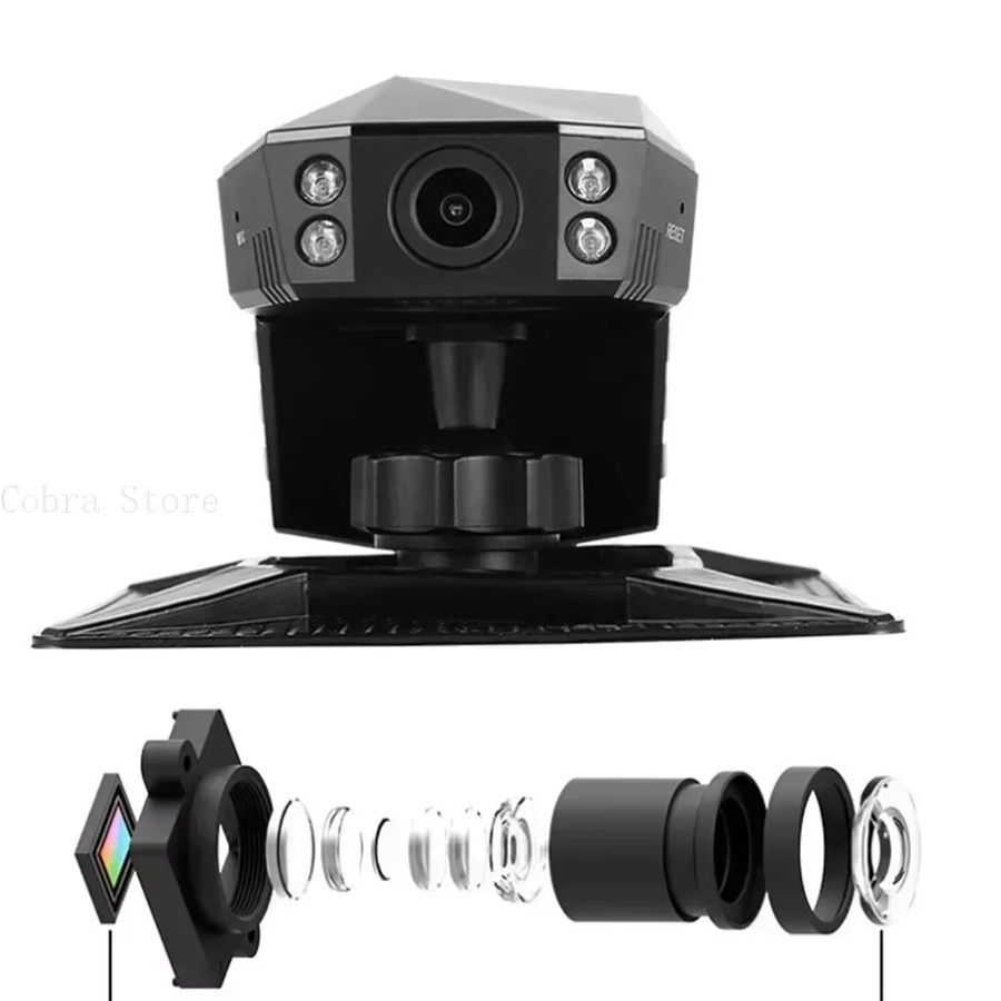 4K UHD Dash Cam Auto DVR mit 1080P Videoaufnahme, 170 Grad Weitwinkel und Nachtsicht, Schwarz - Bild 3