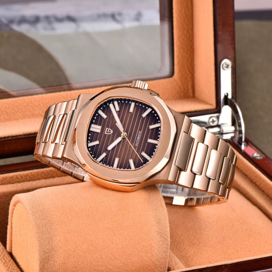 PAGANI DESIGN Armbanduhr, Automatik, Edelstahl, Roségold, 40 mm, Herren - Bild 5
