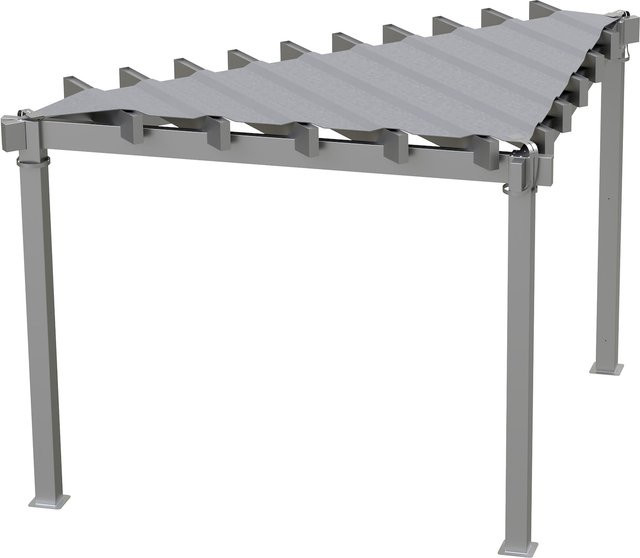 Sojag Pavillon Lima 1010 in Lichtgrau, B/T/H: 293,3 x 293,3 x 242,6 cm - Bild 1