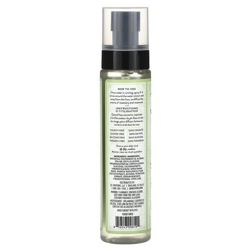 J R Watkins Erwachen Aromatherapie Duschnebel Rosmarin und Rosenholz 118 ml - Bild 2