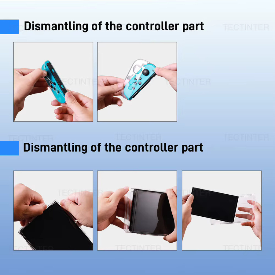 Transparente TPU-Schutzhülle für deine Nintendo Switch OLED Konsole - Bild 5