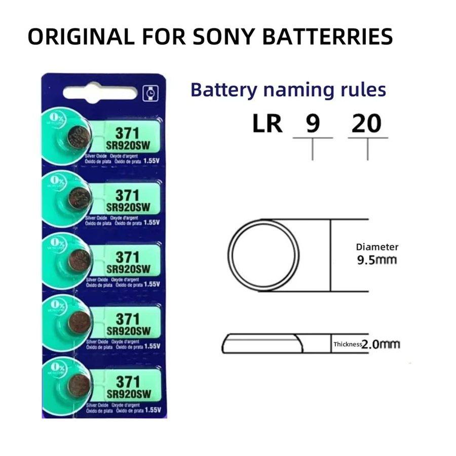 Sony Knopfzellen Batterien Silber für Uhren, Spielzeug und Fernbedienungen - Bild 2
