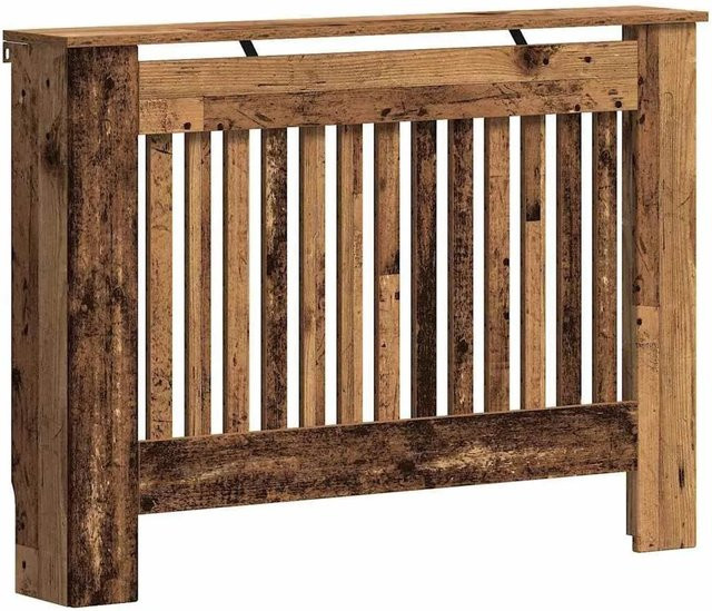 vidaXL Heizkörperabdeckung Altholz in Braun mit vertikalem Latten-Design, B/T/H: 112 x 19 x 81,5 cm - Bild 1