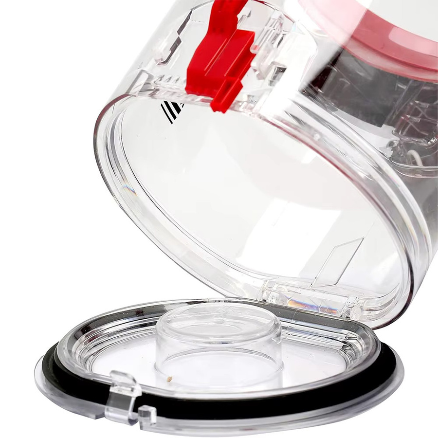 Dyson Staubeimer Staubbecher mit Dichtung und Abdeckung für V7 V8 Staubsauger, transparent, B/T/H: 20,0 x 13,0 cm - Bild 3