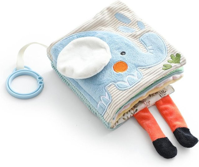 Binchi Outdoor Product 3D Plüsch Baby Stoffbuch, mit Beißring, ab 0 Jahre - Bild 1