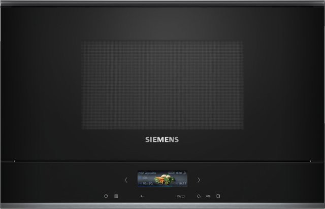 Siemens iQ700 Einbau-Mikrowelle BF722R1B1 in Schwarz - Bild 1