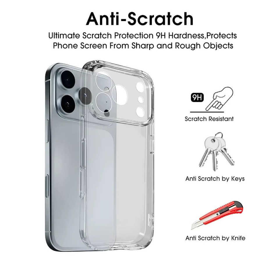 Apple Stoßfeste TPU-Telefonhülle für iPhone 17, iPhone 17 Air und iPhone 17 ProMax in Transparent - Bild 3