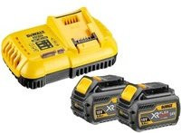 DEWALT XR FLEXVOLT Akku Starterkit DCB118T2 mit 2x 54V 2Ah Akkus in Gelb und Schwarz - Bild 1