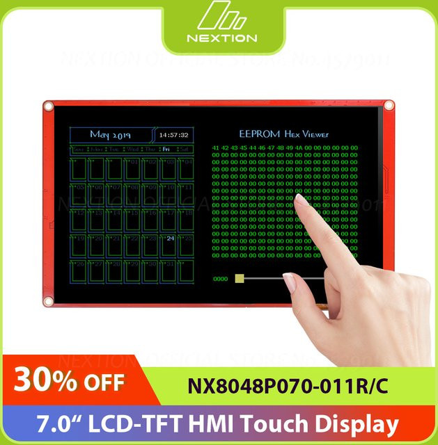 Nextion 7,0 Zoll Intelligentes LCD-Touch-Display-Modul NX8048P070-011C/R Multifunktions-HMI ohne Gehäuse - Bild 1