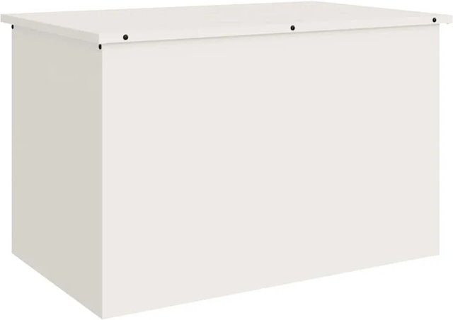 vidaXL Außenlagerbox aus Stahl in Weiß, B/T/H: 80 x 50,5 x 50 cm - Bild 1