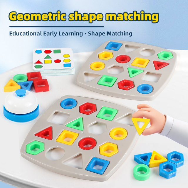 KNYYSECQ Geometrie-Zuordnungsspiel, Kinderspiel, Bunt / Mehrfarbig - Bild 1