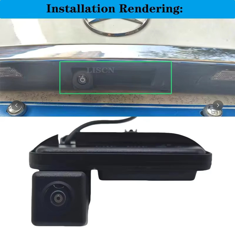 LISCN Rückfahrkamera für Mercedes Benz E-Klasse W212 S212 C207 A207 (2009-2016) zur Anzeige auf dem Original-Bildschirm - Bild 2