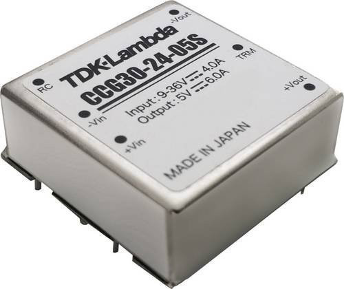 TDK-Lambda CCG30-24-12S DC/DC-Wandler, Print, 12V, 2.5A, 30.0W, 1 Ausgang, Farbe: Silber - Bild 1