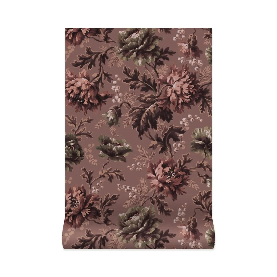 House of Hackney Tapete Opia Old Rose Pink Botanisches Floral Design Non-Woven B/H: 50 cm x 300 cm - Bild 1
