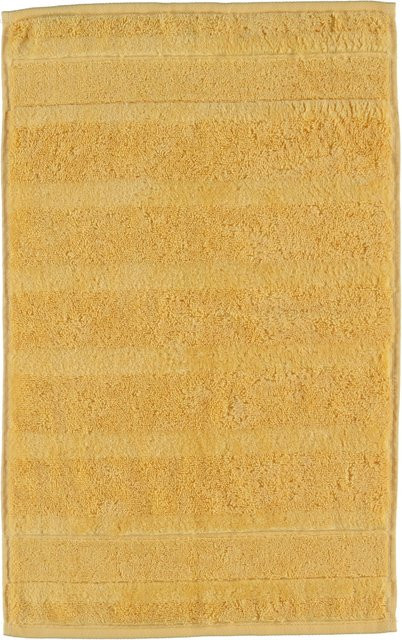 Gästetuch cawo NOBLESSE² UNI aus Baumwolle in Beige und Gelb - Bild 1