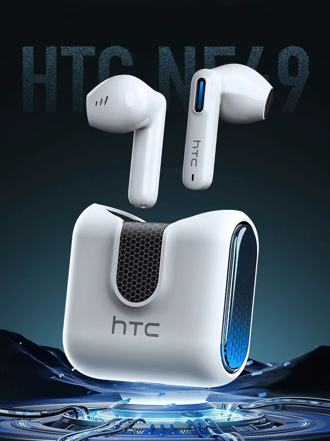 HTC NE49 TWS Bluetooth-Sportkopfhörer in Weiß mit Ultra-Niedriger Latenz für Gaming und lange Akkulaufzeit - Bild 4