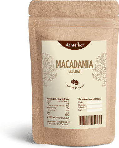 Achterhof Macadamianüsse geschält 500 g - Bild 1