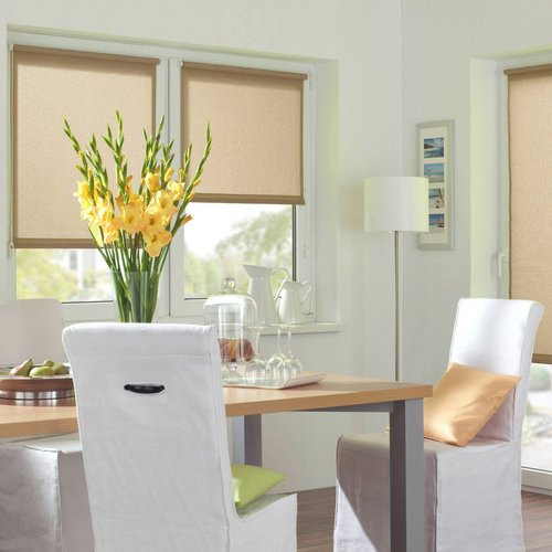 Gardinia Plissee EASYFIX in Taupe, grau und beige, blickdicht, Polyester, 1 Stück - Bild 1