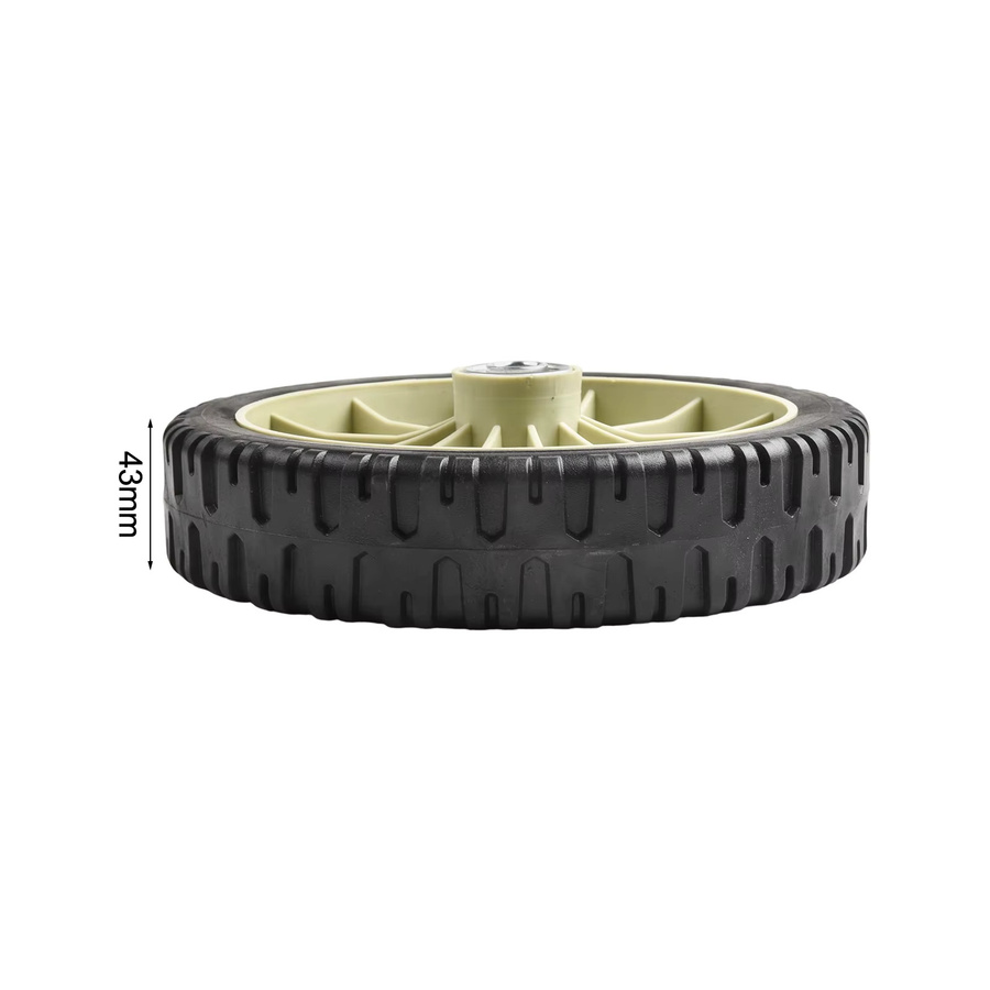 Vibratite Rasenpflege-Radset für selbstfahrende Schubrasenmäher in Schwarz und Multicolour - Bild 3