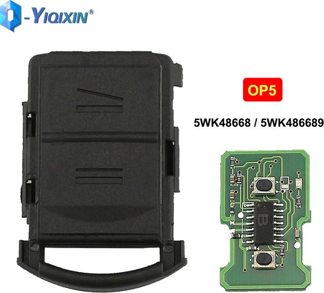 YIQIXIN Smart Remote Auto Schlüssel für Opel Vauxhall Corsa C Meriva Tigra Combo Van, 433 MHz, Schwarz, ohne Klinge und ohne Chip - Bild 1