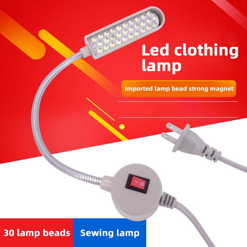 Dimmbare LED Industrielle Nähmaschinen Beleuchtung mit 30 LEDs und flexiblem 360 Grad Schwanenhals - Bild 4