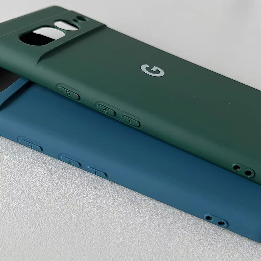 Stoßfeste Silikon-Schutzhülle für Google Pixel 10, 9, 8, 7 und A Pro XL in Light Cyan - Bild 2