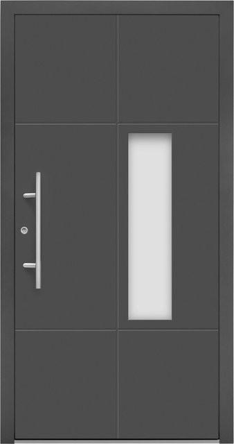 Splendoor Moderno Aluminium-Haustür mit Glaseinsatz Anthrazit Metallic B: 110 cm, H: 210 cm, Anschlag Links - Bild 1
