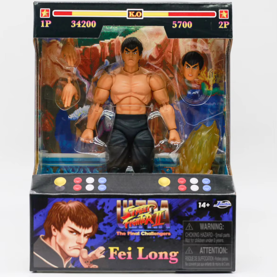 Jada Toys Street Fighter Fei Long & M. Bison Actionfigur, Set, ab 14 Jahren - Bild 2