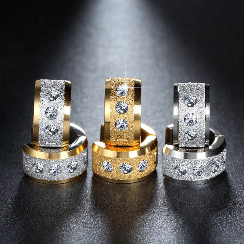 Ohrstecker Edelstahl, Zirkonia, Unisex - Bild 1