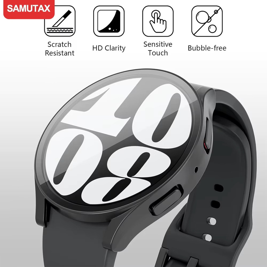 SAMUTAX Schutzhülle für Samsung Galaxy Watch 7 fe, Silikon, Weiß, Unisex - Bild 6