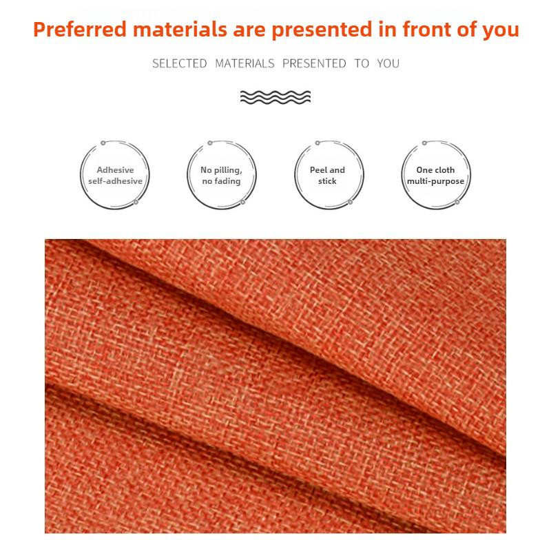 Selbstklebender Leinenstoff von Charming Home für DIY Reparaturen und Bastelarbeiten B/B: 100 x 148 cm - Bild 2