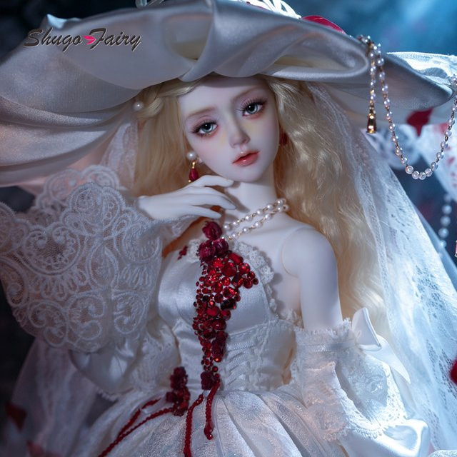 ShugaFairy Ariana BJD Puppe, 1/4 Komplettset, Fantasy, Weiß - Bild 1