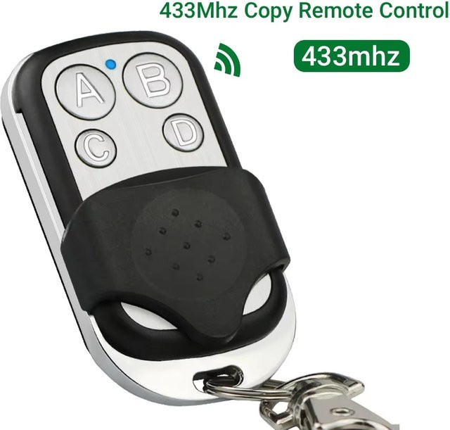 Szaoju Smart Copy Duplicator 433MHz Metall-Fernbedienung mit 4-Tasten ABCD für Garagentoröffner - Bild 1