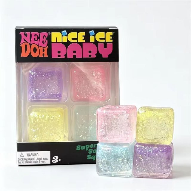 Needoh Eis Squishy Spielzeug, bunt, 4-teiliges Set - Bild 1