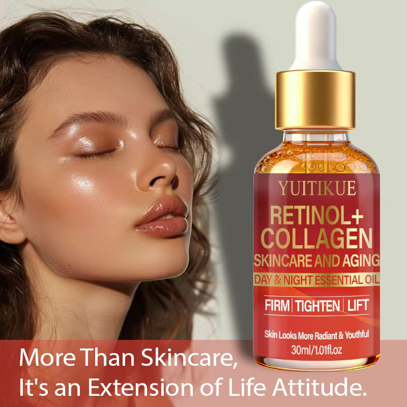 YUITIKUE Retinol-Kollagen Gesichtsöl, Unisex, Trockene und Fettige Haut - Bild 3