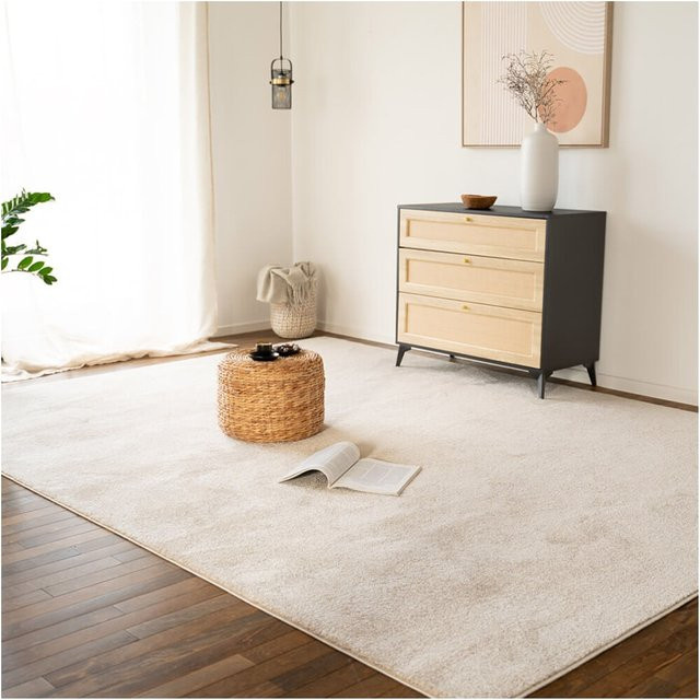 HOME DELUXE Kurzflor Teppich FOFI in Beige, B: 180 cm, T: 120 cm - Bild 1