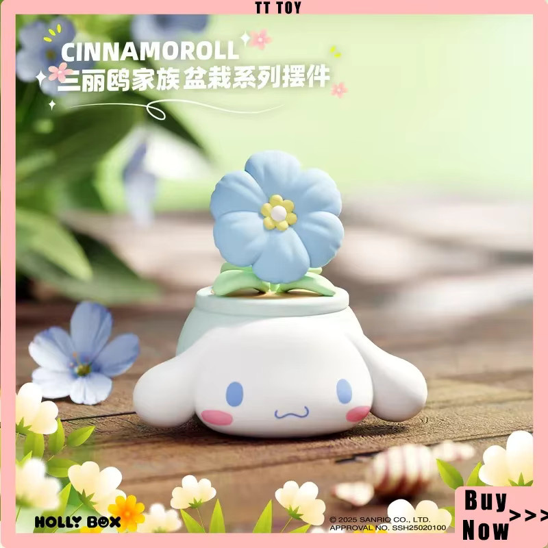 Sanrio Topfpflanze Serie Blind Box Ornament mit süßen Mädchen Cartoon Figuren wie Kuromi und Melody in Pink zur Büro Dekoration - Bild 2