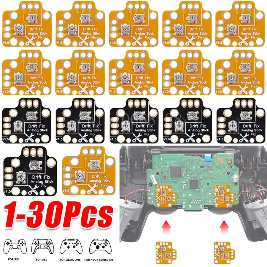 ALLOYSEED Universal Gamepad Joystick Reparatur Modul zur Behebung von Stick Drift für PS4, PS5 und Xbox in Gold - Bild 2