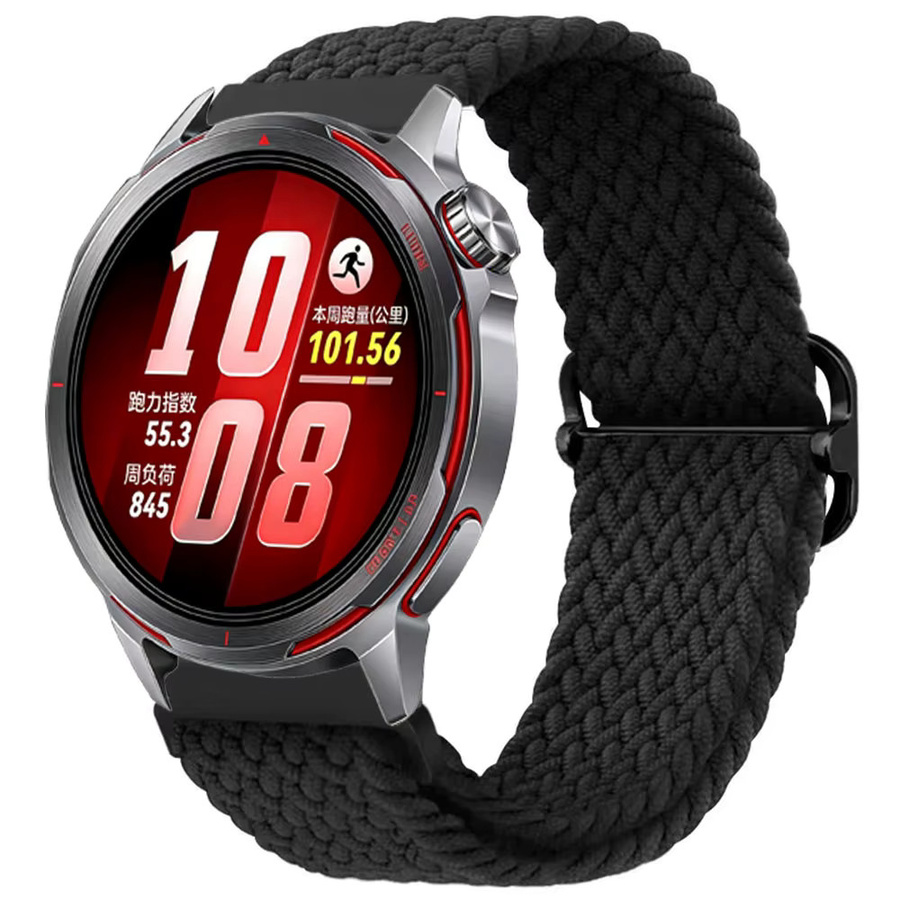 Huawei Uhrenarmband, Nylon, geflochten, Schwarz, Unisex - Bild 3