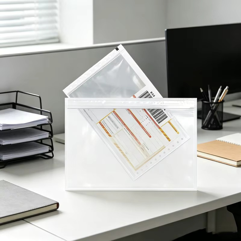 100 Stück transparente selbstverschließende Mehrzweckbeutel aus Kunststoff mit Pressverschluss - Bild 2