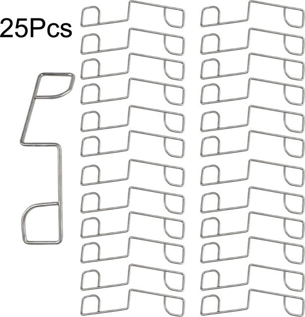 Zaun-Panel-Clips aus Edelstahl in Silber für Gartenwerkzeug-Zubehör - Bild 1