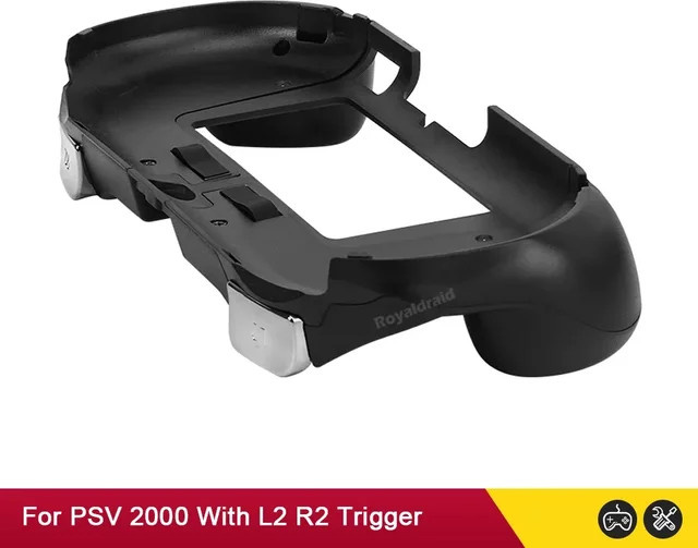Hayoumon Gamepad-Controller-Gehäuse für PS Vita 2000 PSV 2000 in Schwarz-Weiß mit L2 R2 Auslöser-Tasten - Bild 1