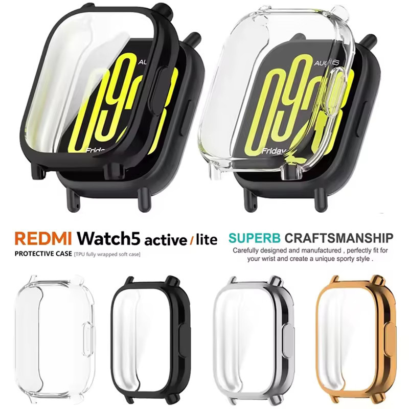 Mptionx Uhrengehäuse für Xiaomi Redmi Watch 5 Active/Lite, Roségold - Bild 2