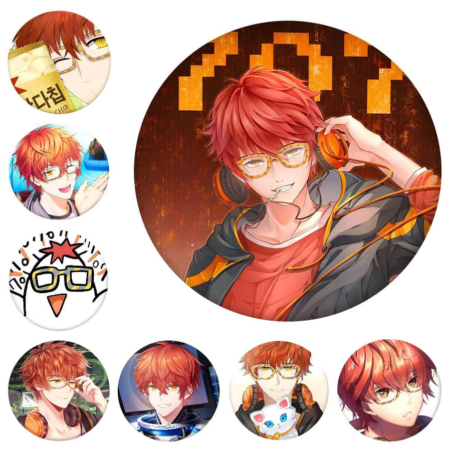 Brosche Anime Mystic Messenger Game 707, Unisex - Bild 2